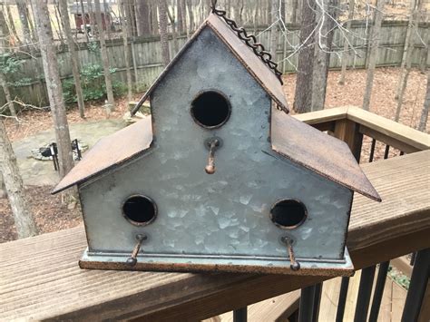 sheet metal birdhouse|metal bird houses.